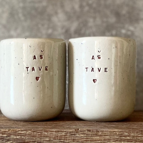 A pair of espresso mugs for Love