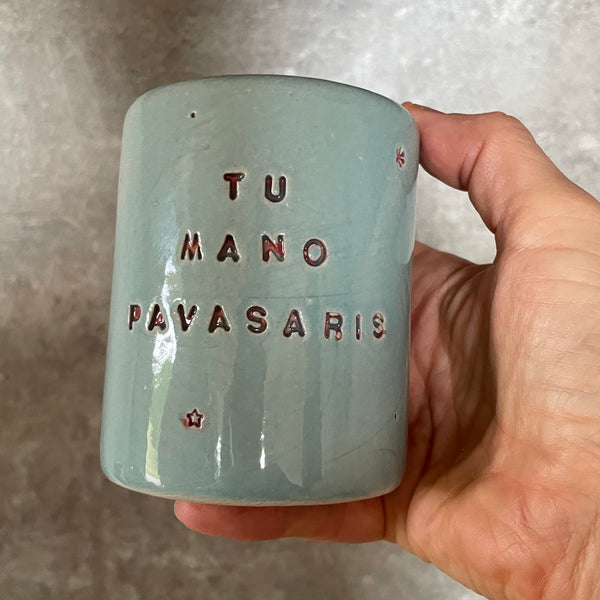 Puodelis be rankenos PAVASARIS