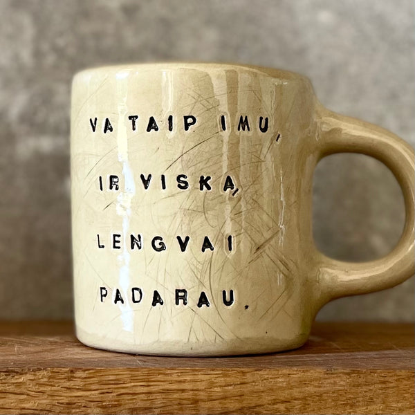Labai didelis puodelis darbui