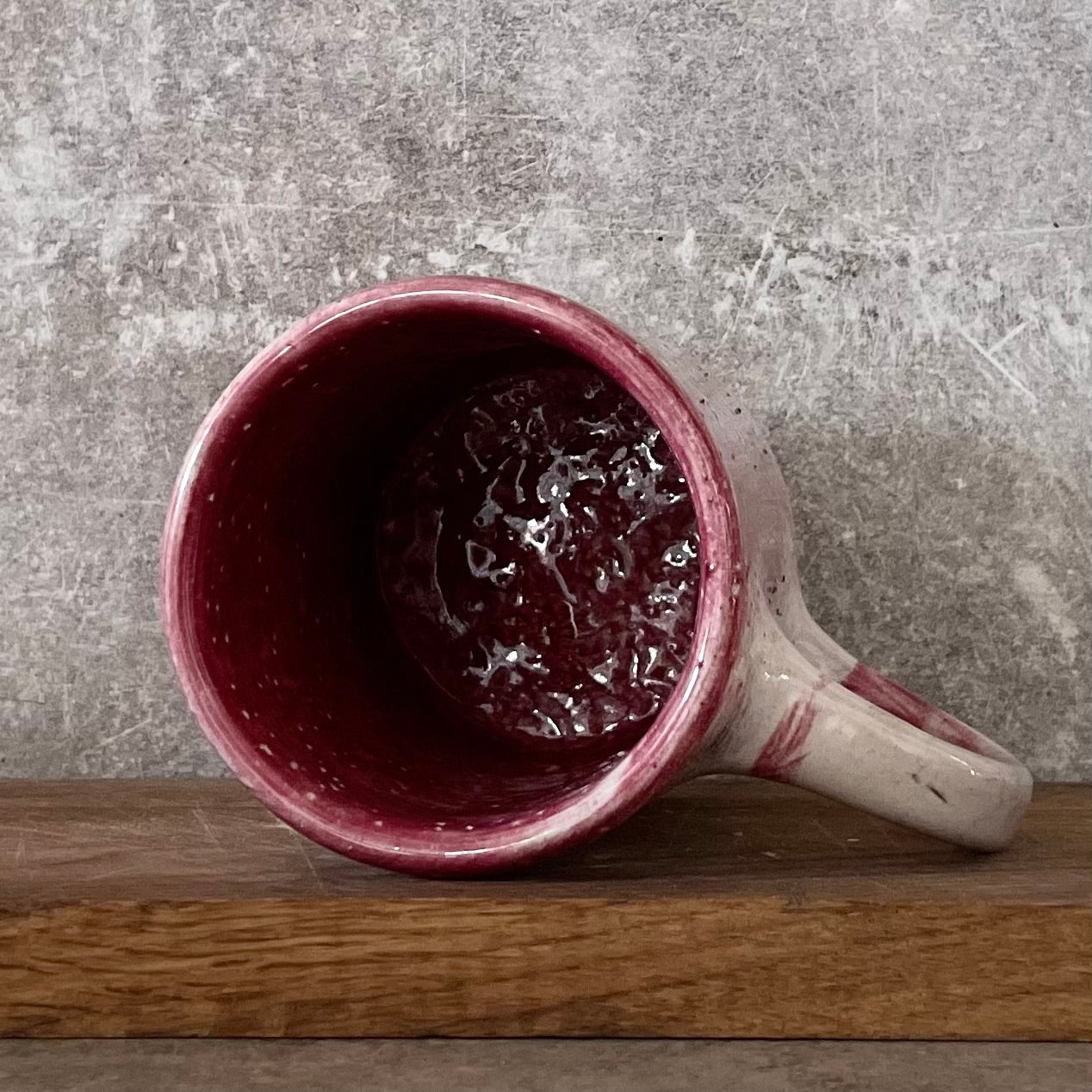 Very irregularly pink mug WARNING