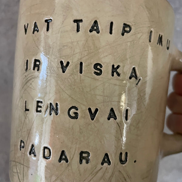 Labai didelis puodelis darbui