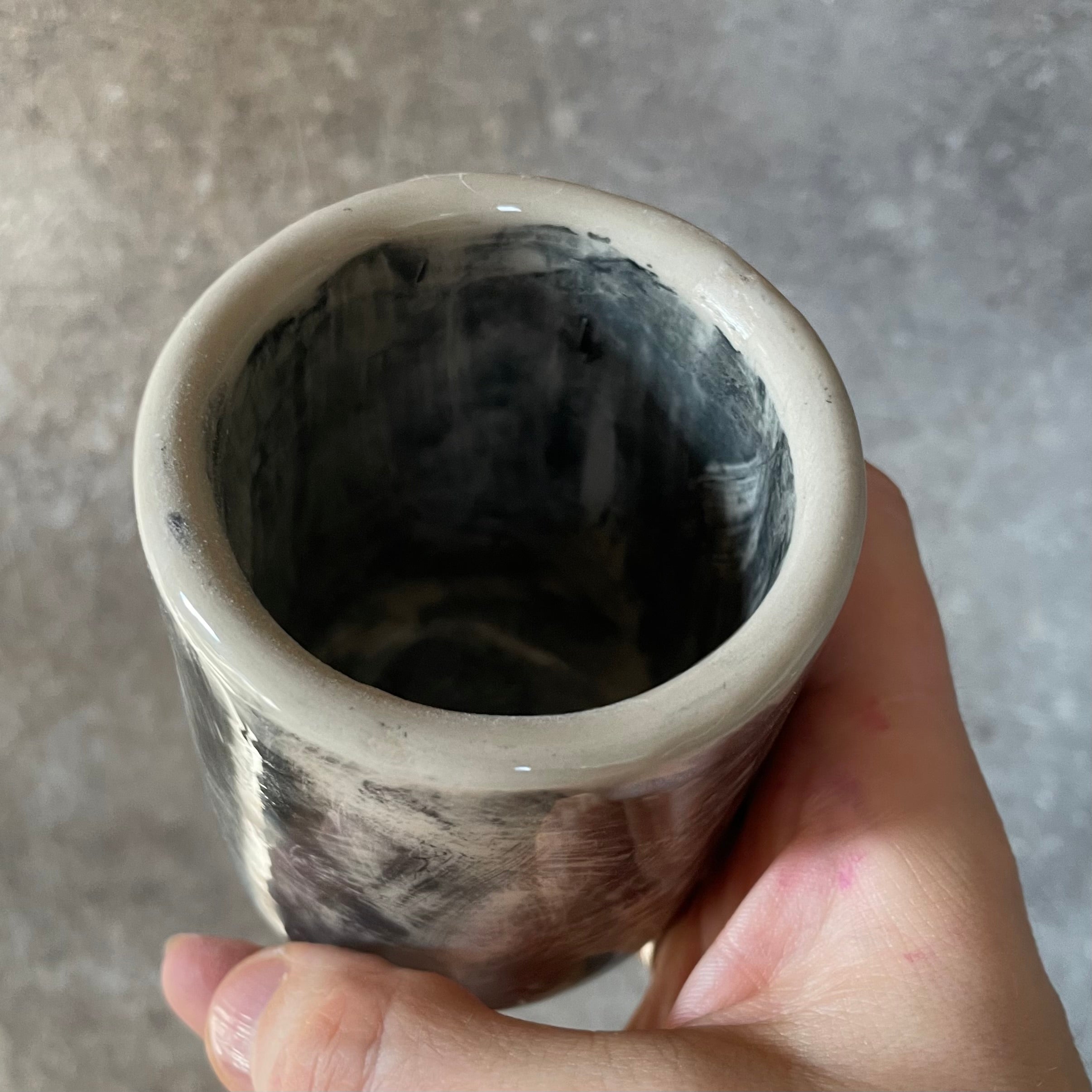 Small dark mug about discipline