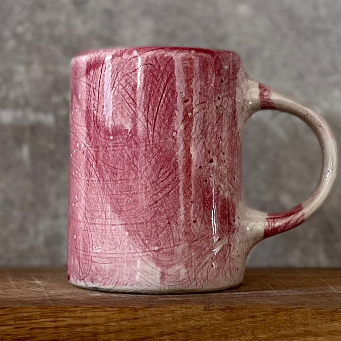 Very irregularly pink mug WARNING