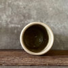 Beige tumbler mug with saying about work