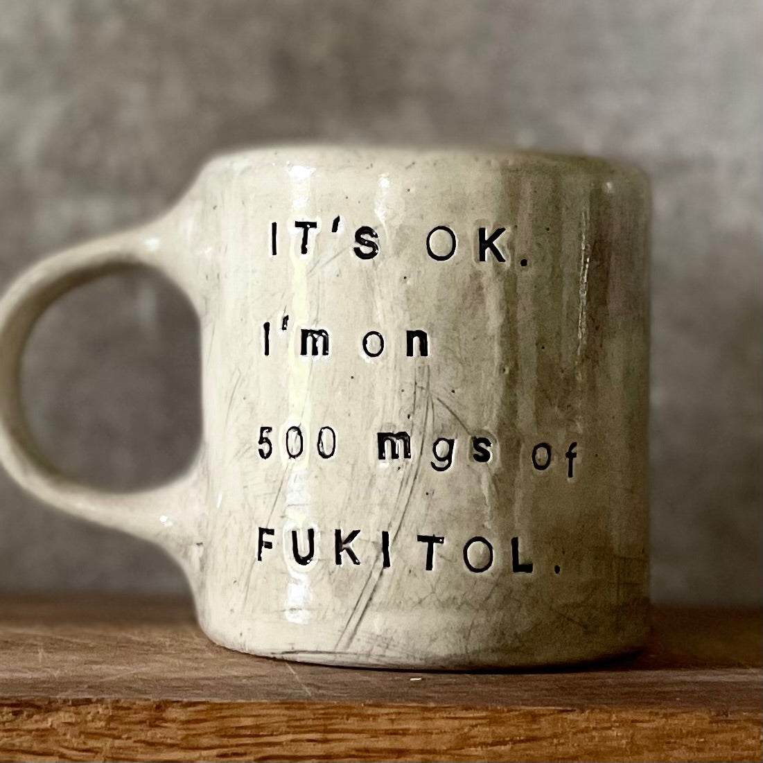 Sarcastic mug about inner peace