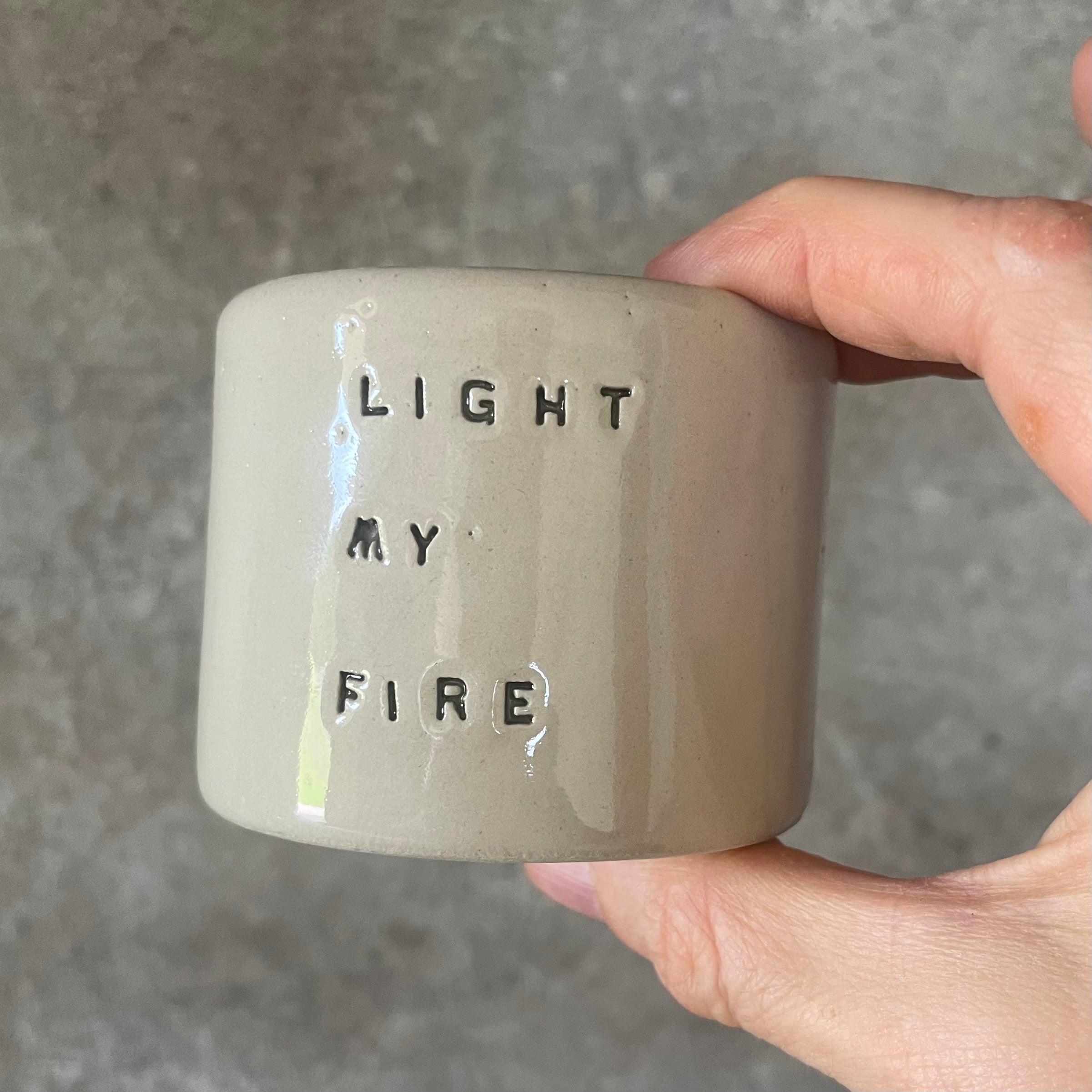 Small tumbler mug LIGHT MY FIRE