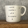 Small mug with magic words and little stars