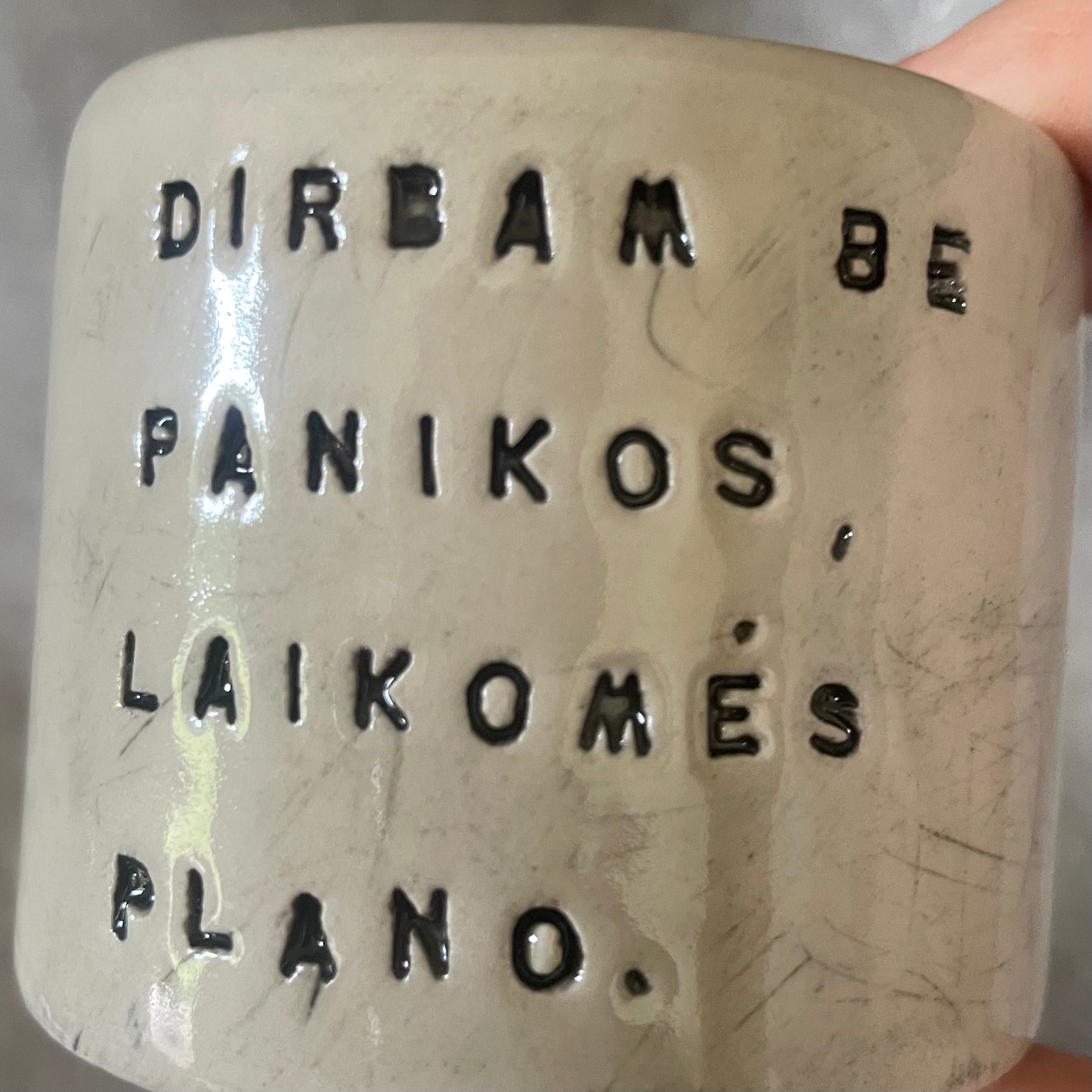 Mažytis puodelis apie darbą