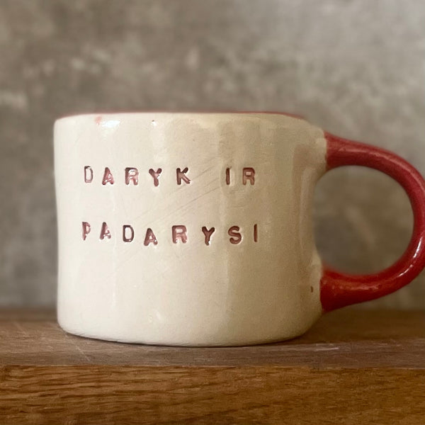 Colored mug DARYK IR PADARYSI