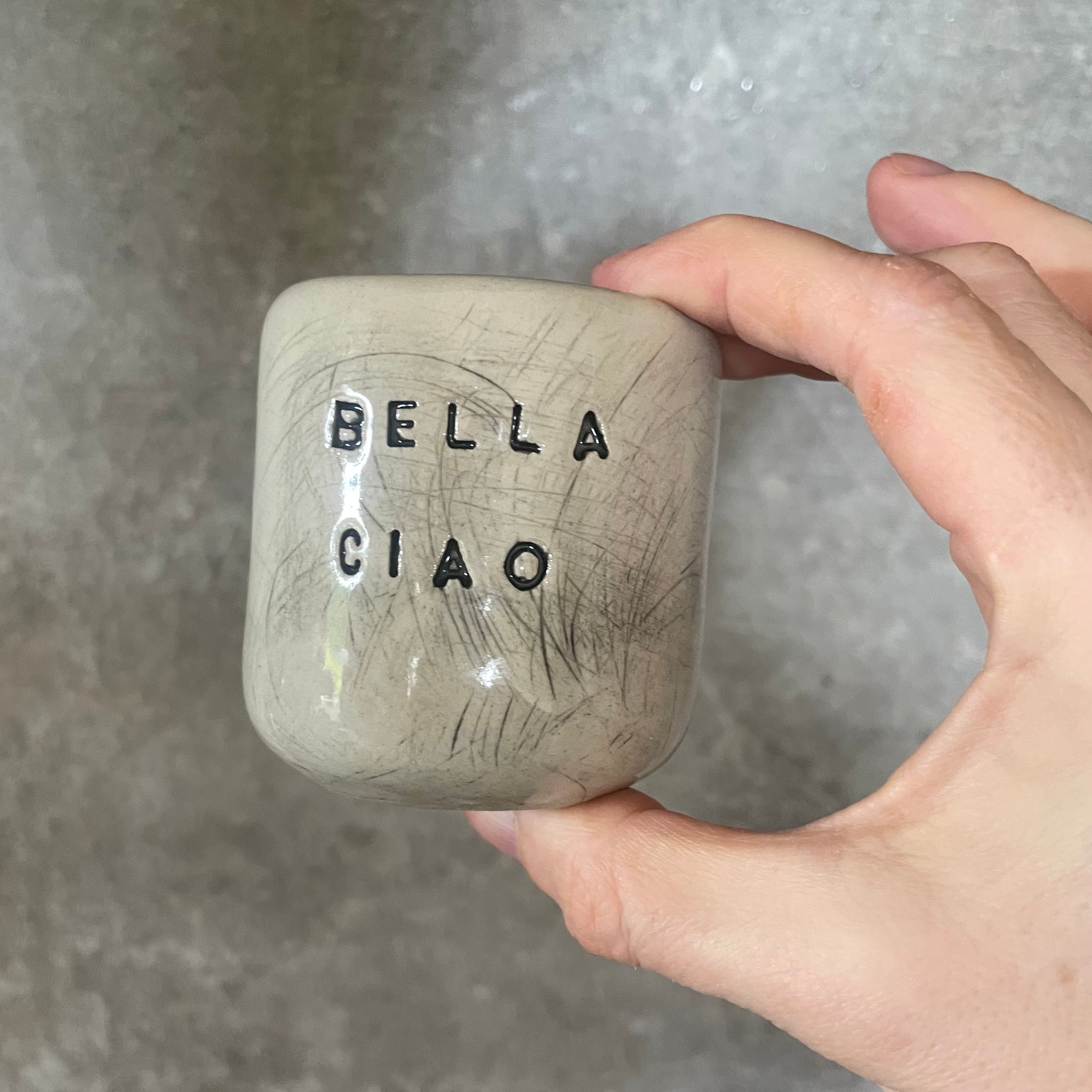 Small tumbler mug BELLA CIAO