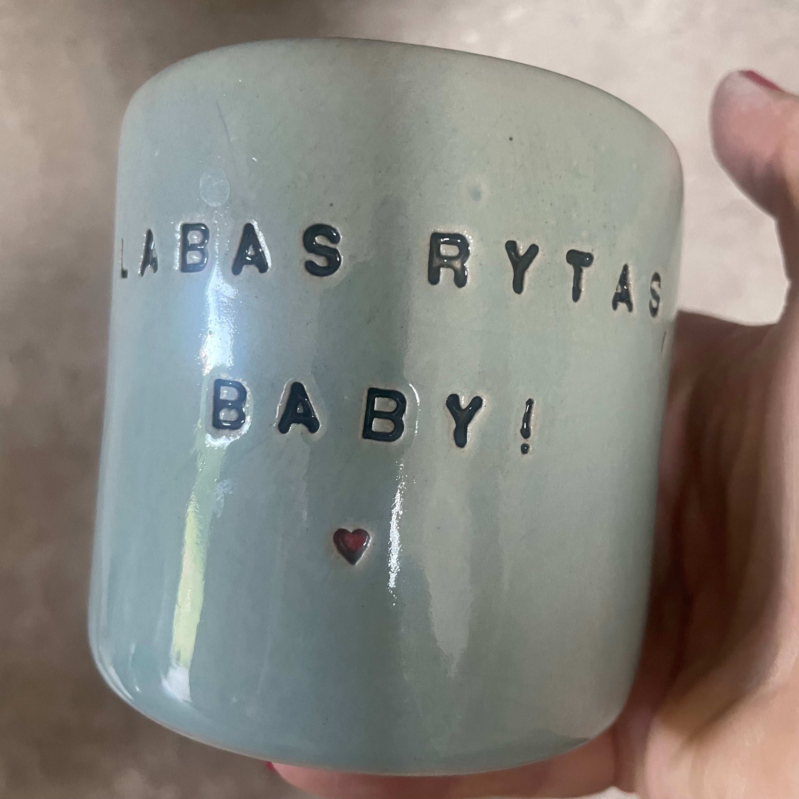 Puodelis LABAS RYTAS, BABY *