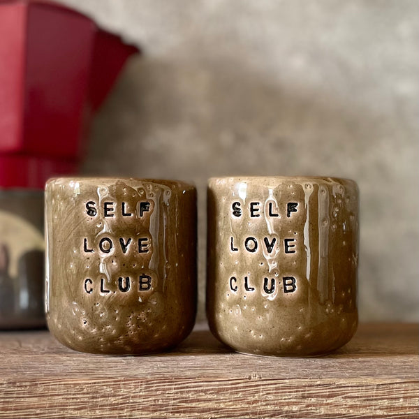 Set of shot mugs SELF LOVE CLUB