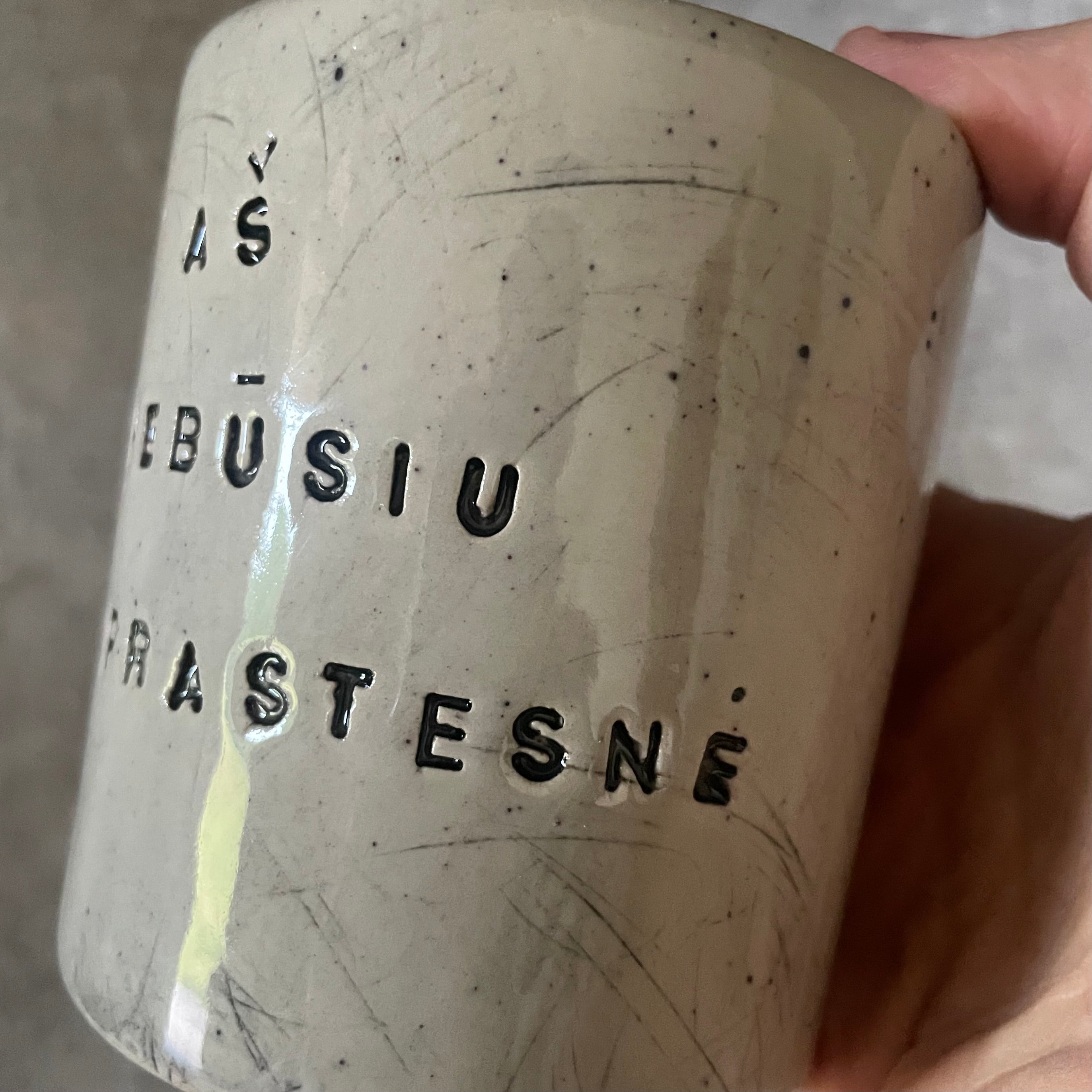 Handmade mug NEBŪSIU