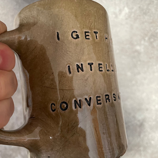 Big brown coffee mug