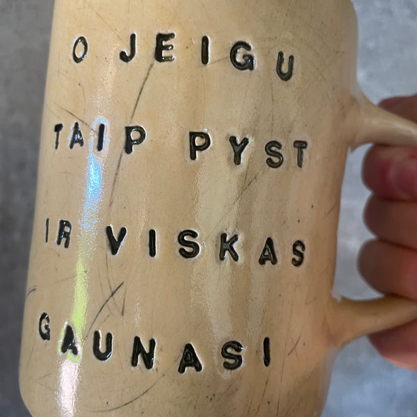Yellow mug GAUNASI