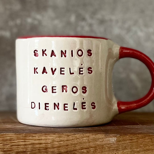 Colored mug SKANIOS KAVELĖS
