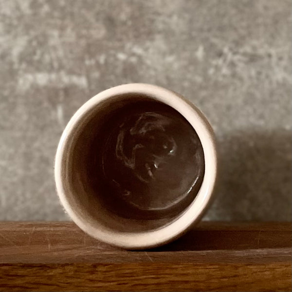 Mug without handle with funny phrase