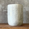 Speckled tumbler mug with saying about work