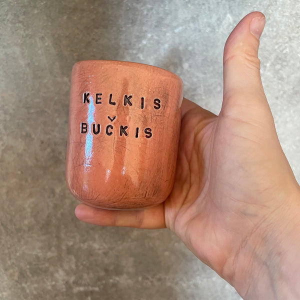 Red mug KELKIS BUČKIS 150 ml