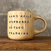 Yellow mug with lovely saying