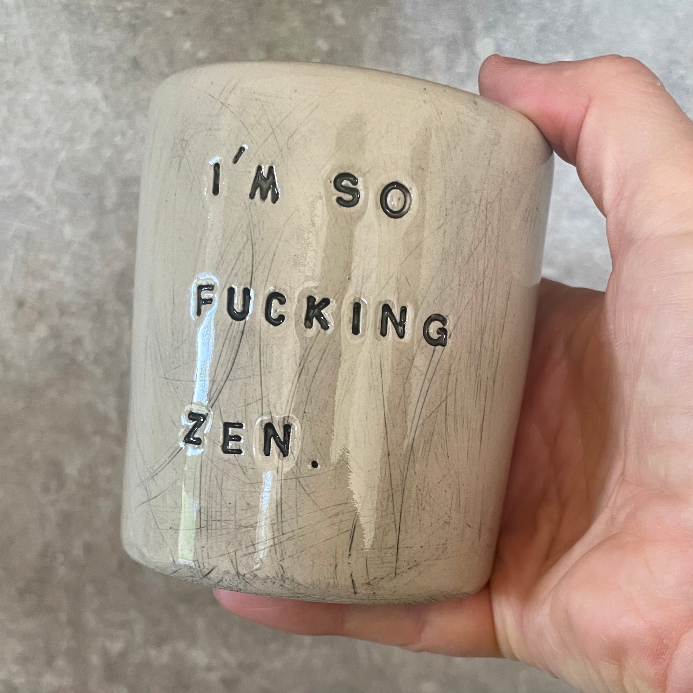 Baltas puodelis ZEN