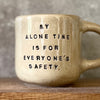 Large mug with text