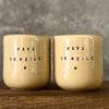 Set of shot mugs KAVA SU MEILE