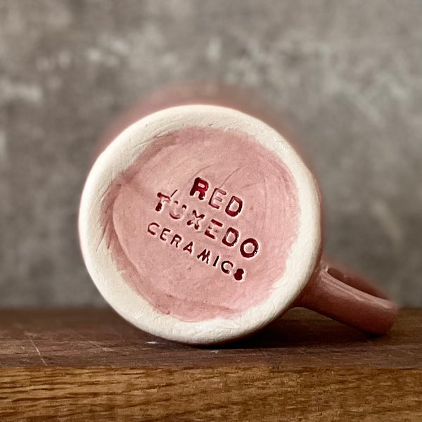 Pale pink mug with funny saying