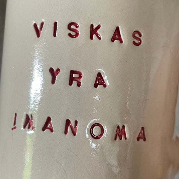 Baltas puodelis VISKAS YRA ĮMANOMA