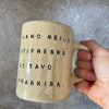 A pair of big ceramic mugs for work and home