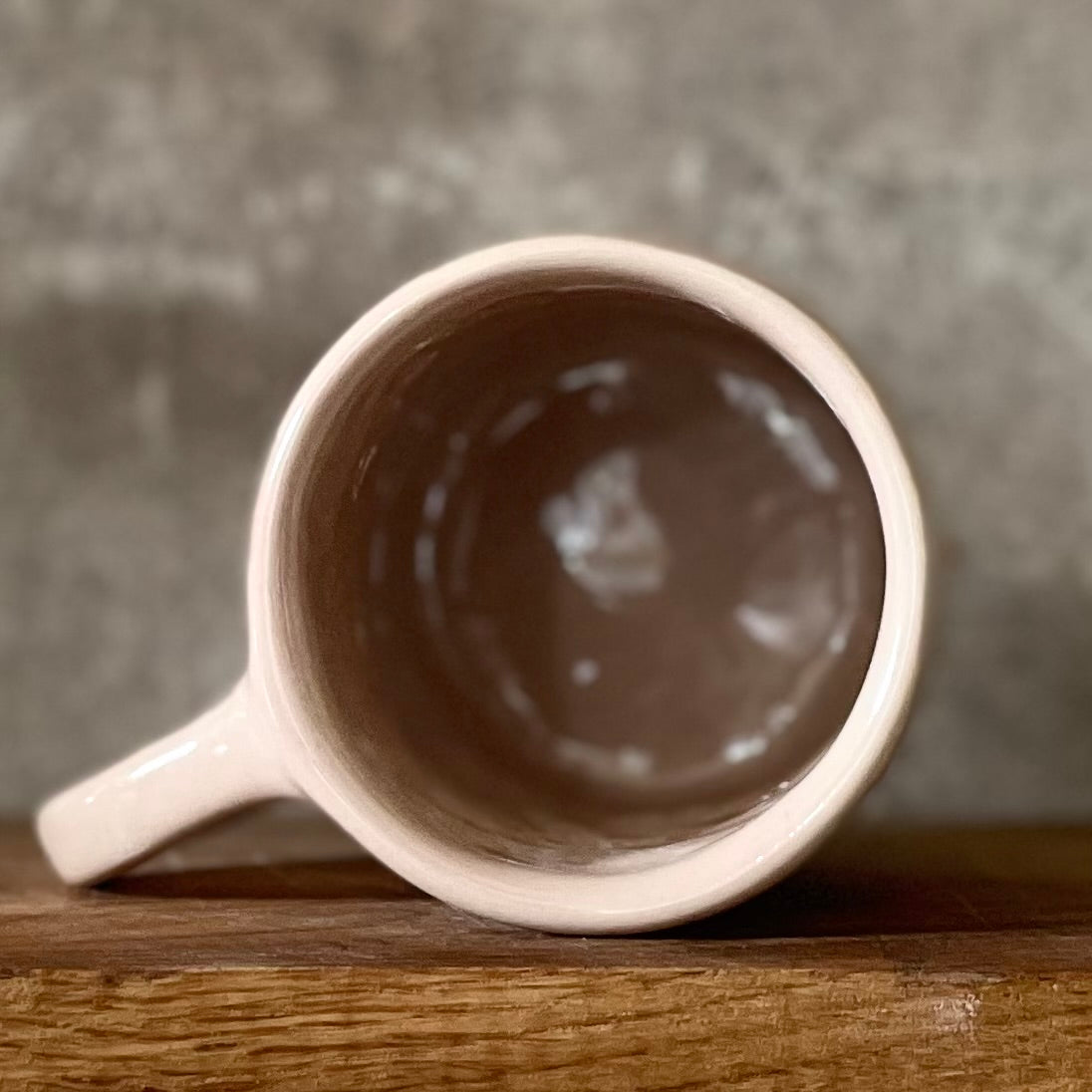Pink handmade mug for her