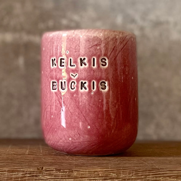 Pink mug KELKIS BUČKIS 150 ml