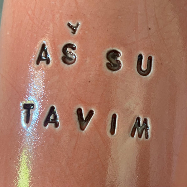 Du vidutiniai puodeliai "Tu su manim" "Aš su tavim"