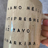 A pair of big ceramic mugs for work and home