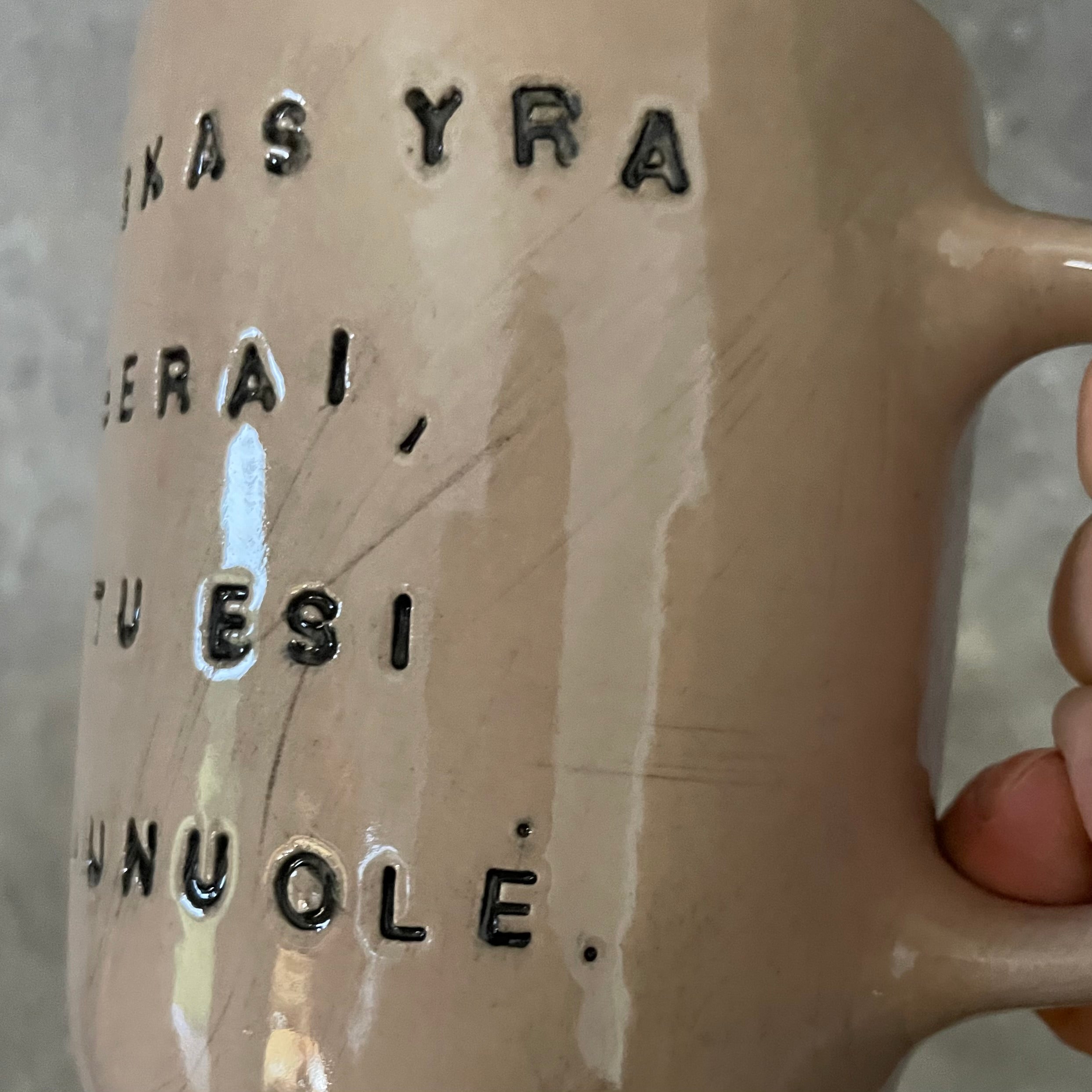 Pink mug with lovely saying for her