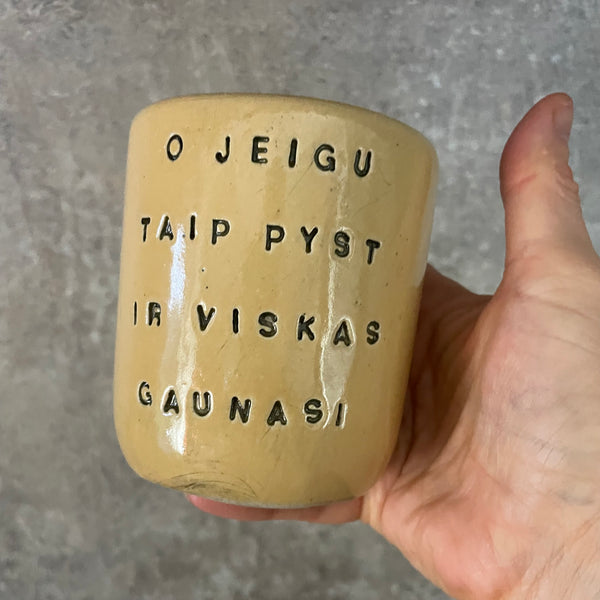Yellow mug GAUNASI