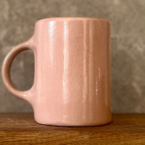 Pink mug with funny phrase in Lithuanian