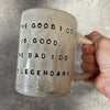 Stoneware mug about LEGENDRAY BAD