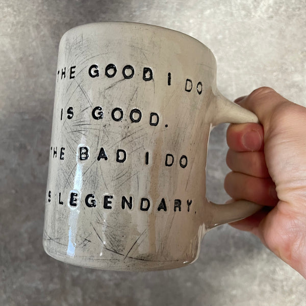 Stoneware mug about LEGENDRAY BAD