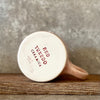 Ping mug with phrase about coffee