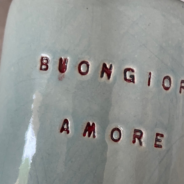 Žydras puodelis Buongiorno amore