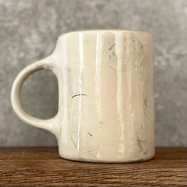 Handmade ceramic stoneware mug START NOW