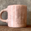 Ultra jumbo pink big mug with words about work