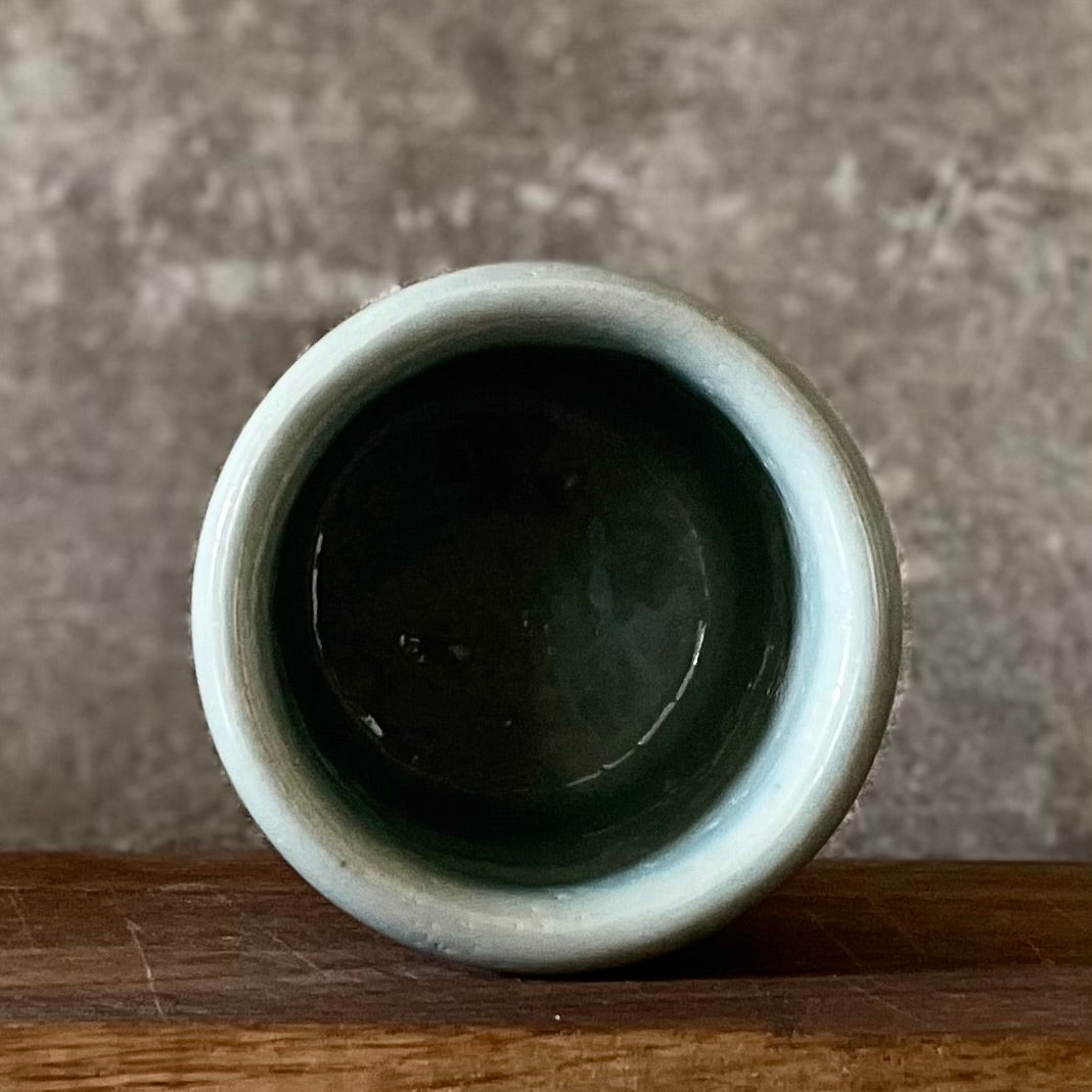 Pale blue ceramic mug 