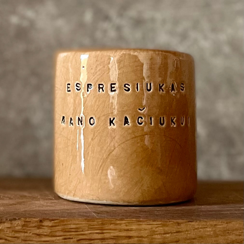 Mažas puodelis Espresiukas mano kačiukui