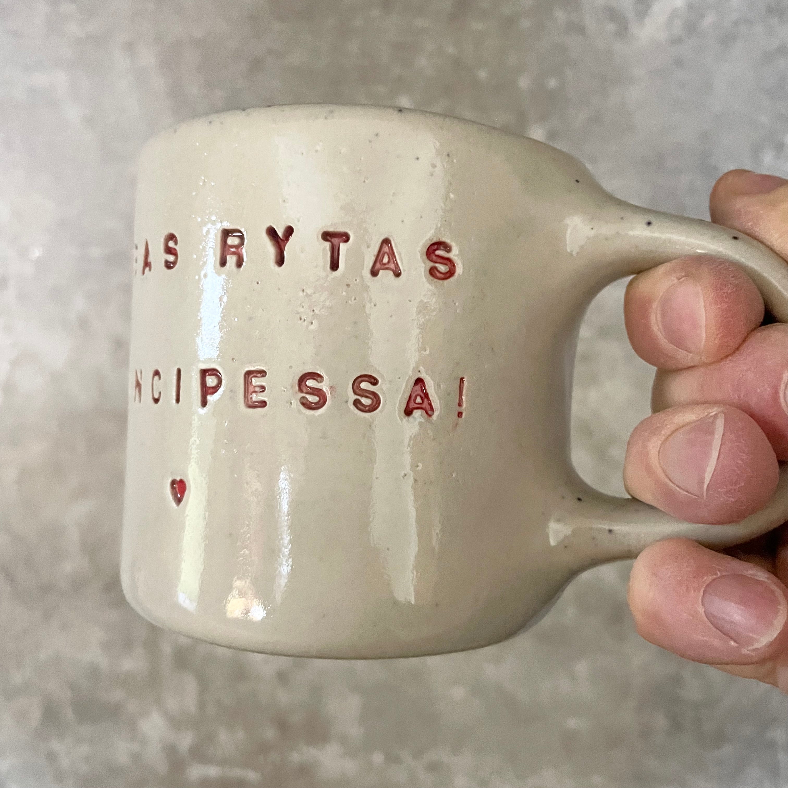 Sweet speckled mug for principessa