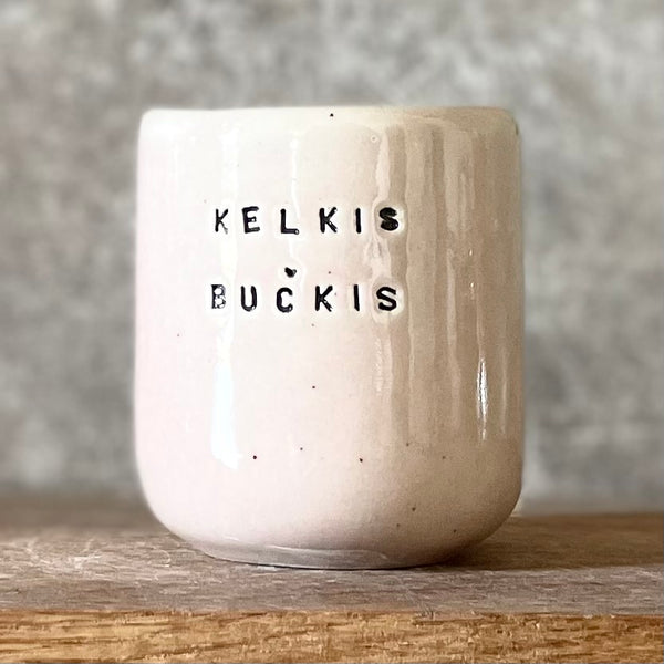Tiny pink mug KELKIS BUČKIS