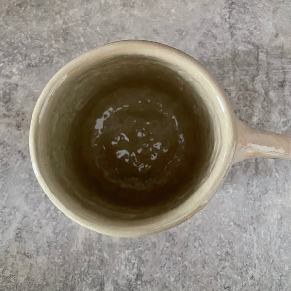 Didelis kreminis puodelis KELKIS, BUČKIS