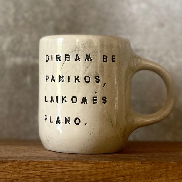 Mug with saying about work