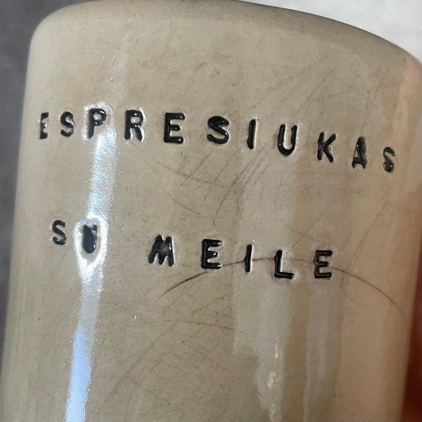 Set of two lovely espresso mugs